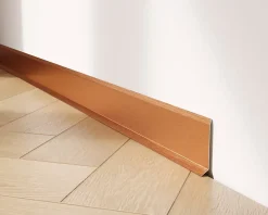 Ilcom Plinthe décorative pour mur F Cuivre satiné - 60mm x 2700mm x 0,65 ep.