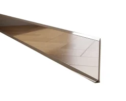 Plinthe décorative pour mur F Argent poli - 100mm x 2700mm x 0,65 ep.-Ilcom New