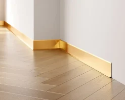 Ilcom Plinthe décorative pour mur F Or satiné - 80mm x 2700mm x 0,65 ep.