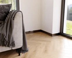 Plinthe décorative pour mur F Noir poli - 80mm x 2700mm x 0,65 ep.-Ilcom Sale