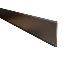 Ilcom Plinthe décorative pour mur F Noir satiné - 100mm x 2700mm x 0,65 ep.