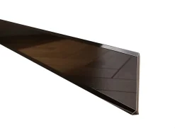 Plinthe décorative pour mur F Noir poli - 100mm x 2700mm x 0,65 ep.-Ilcom Best