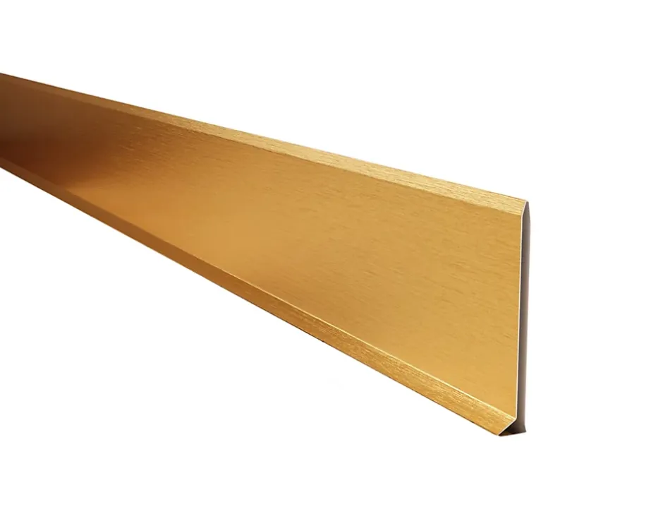Ilcom Plinthe décorative pour mur F Or satiné - 100mm x 2700mm x 0,65 ep.