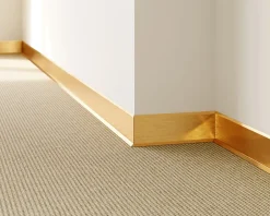 Plinthe décorative pour mur F Or satiné - 60mm x 2700mm x 0,65 ep.-Ilcom Clearance