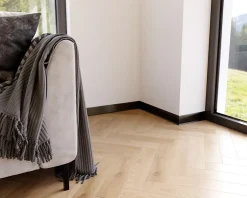 Plinthe décorative pour mur F Noir satiné - 60mm x 2700mm x 0,65 ep.-Ilcom Clearance