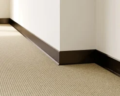 Plinthe décorative pour mur F Noir satiné - 60mm x 2700mm x 0,65 ep.-Ilcom Clearance