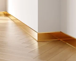 Plinthe décorative pour mur F Or poli - 100mm x 2700mm x 0,65 ep.-Ilcom Outlet