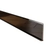 Plinthe décorative pour mur F Noir poli - 60mm x 2700mm x 0,65 ep.-Ilcom Online