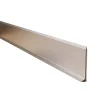 Ilcom Plinthe décorative pour mur F Argent satiné - 80mm x 2700mm x 0,65 ep.