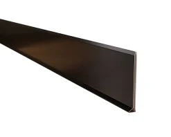 Plinthe décorative pour mur F Noir mat - 100mm x 2700mm x 0,65 ep.-Ilcom Clearance