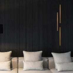 Brand Home Deluxe Plinthe décorative pour panneau acoustique Lot de 3 - Or 50 cm