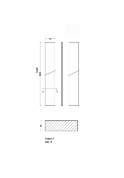 GoodHome Plinthe de cuisine Cisely Argent H. 15 cm x l. 2.4 m x Ep. 16 mm