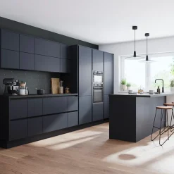 Plinthe de cuisine Garcinia et Stevia bleu mat H. 15 cm x l. 2.4 m x Ep. 16 mm-GoodHome Discount