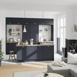 GoodHome Plinthe de cuisine Artemisia bleu H. 15 cm x l. 2.4 m x Ep. 16 mm