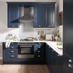 GoodHome Plinthe de cuisine Artemisia bleu H. 15 cm x l. 2.4 m x Ep. 16 mm