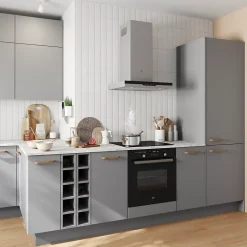 Plinthe de cuisine Stevia gris mat H. 15 x l. 240 x Ep. 1,6 cm-GoodHome Clearance