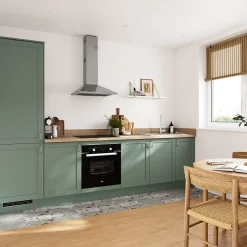 GoodHome Plinthe de cuisine Ash vert sauge H. 15 cm x l. 2.4 m x Ep. 16 mm