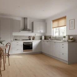 Plinthe de cuisine Ash gris mat H. 15 cm x l. 2.4 m x Ep. 16 mm-GoodHome Online