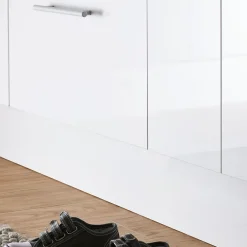 Plinthe de cuisine Stevia et Garcinia Blanc H. 15 cm x l. 2.4 m x Ep. 16 mm-GoodHome New