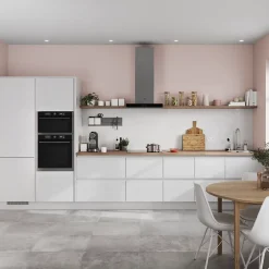 Plinthe de cuisine Stevia et Garcinia Blanc H. 15 cm x l. 2.4 m x Ep. 16 mm-GoodHome New