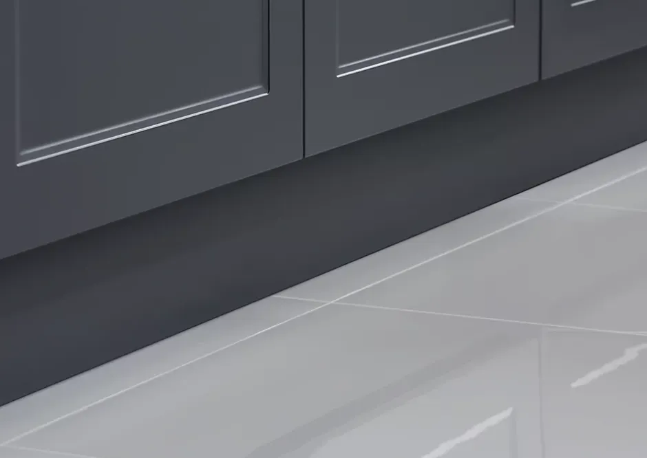 Plinthe de cuisine Artemisia Gris H. 15 cm x l. 2.4 m x Ep. 16 mm-GoodHome Discount