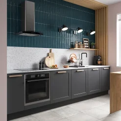 Plinthe de cuisine Artemisia Gris H. 15 cm x l. 2.4 m x Ep. 16 mm-GoodHome Discount