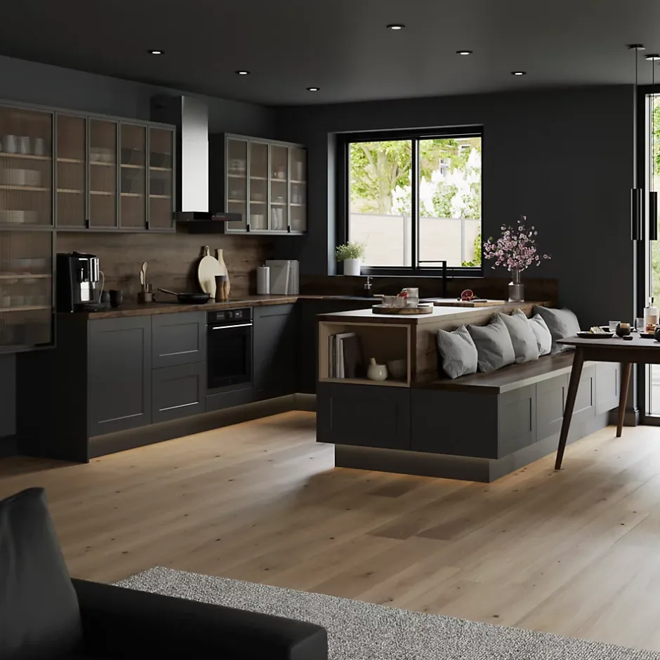 Plinthe de cuisine Artemisia Gris H. 15 cm x l. 2.4 m x Ep. 16 mm-GoodHome Discount