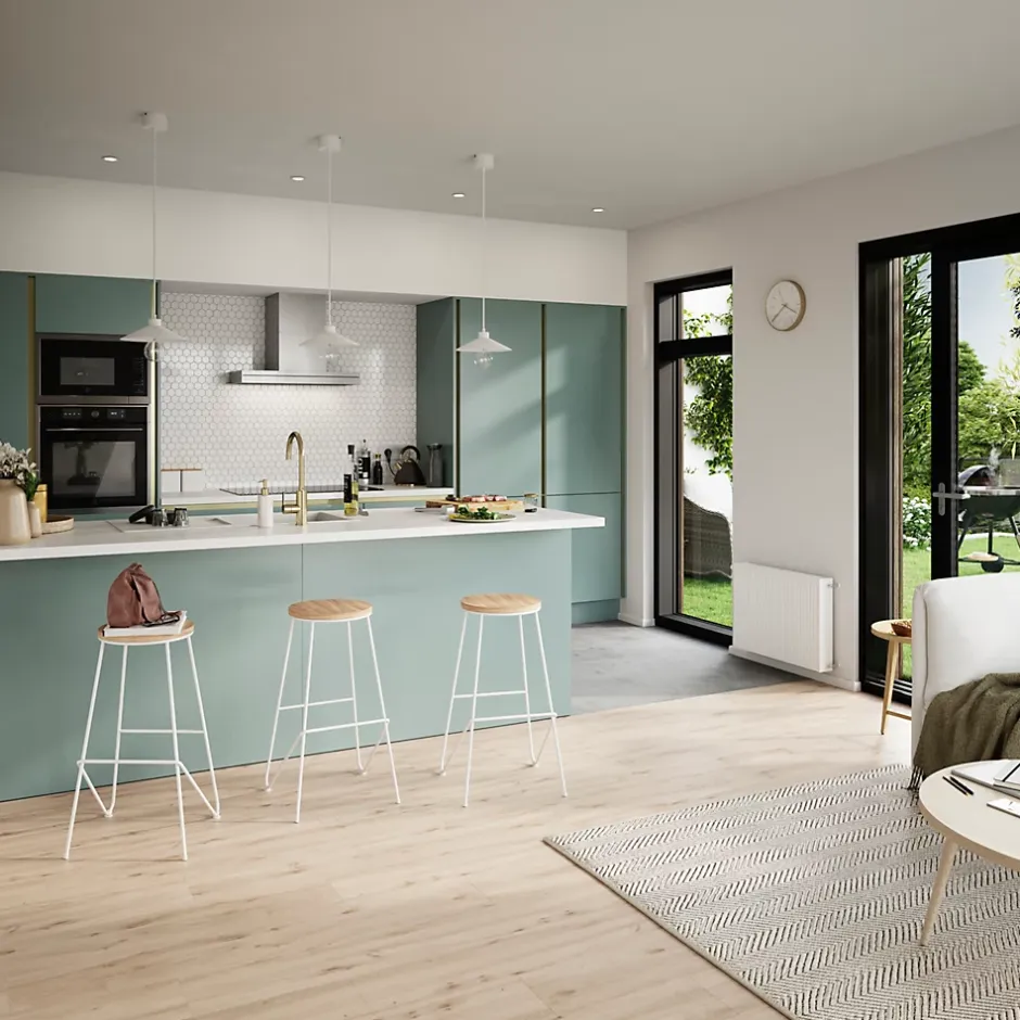 Plinthe de cuisine Stevia vert H. 15 x l. 240 x Ep. 1,6 cm-GoodHome Clearance