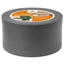 Plinthe de finition W1 en PVC 6,en,1 120 mm, baguette autocollante, masquante, plinthe souple pour sol et mur, gris foncé, 5 m-Quest Hot