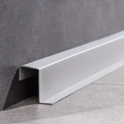 Plinthe de finition W2 en PVC 4,en,1 120 mm, baguette autocollante, masquante, plinthe souple pour sol et mur, noir, 20 m-Quest New