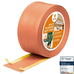 Quest Plinthe de finition W3 en PVC 4,en,1 95 mm, baguette autocollante, masquante, plinthe souple pour sol et mur, brique, 10 m