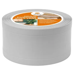 Quest Plinthe de finition W1 en PVC 6,en,1 120 mm, baguette autocollante, masquante, plinthe souple pour sol et mur, gris, 15 m