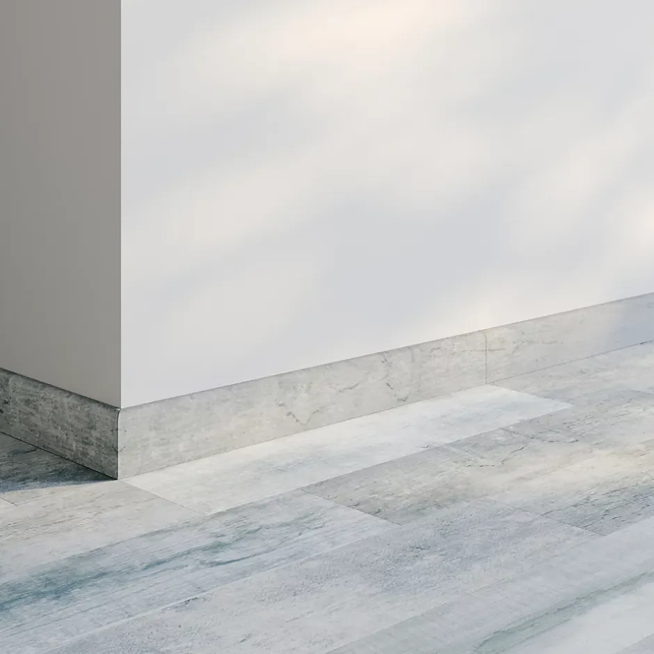 Plinthe effet bois gris l.7 x L.60 cm x ép.8 mm, Julyo 2 Colli- Best