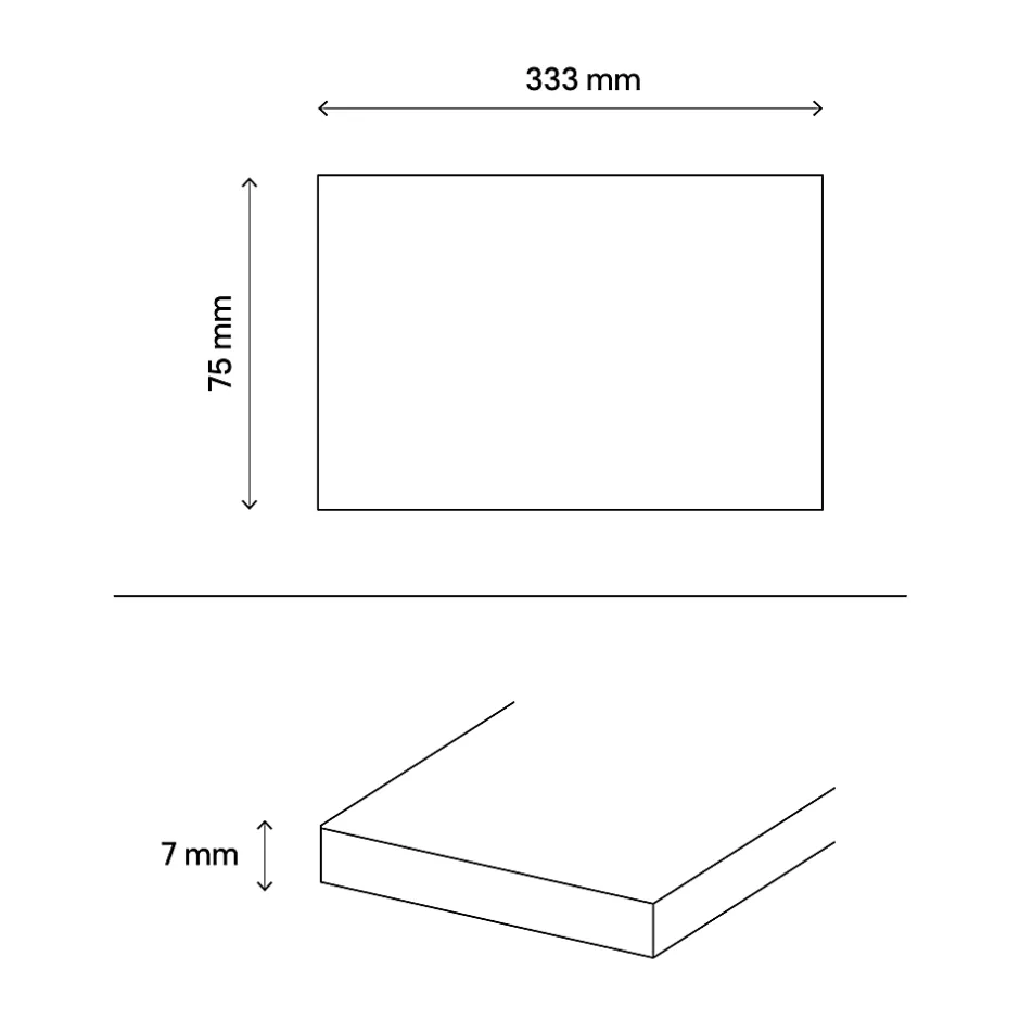 Plinthe en carrelage beige mat L.33,3 x l.7.5 cm x ép.7 mm, Porphyre- Online