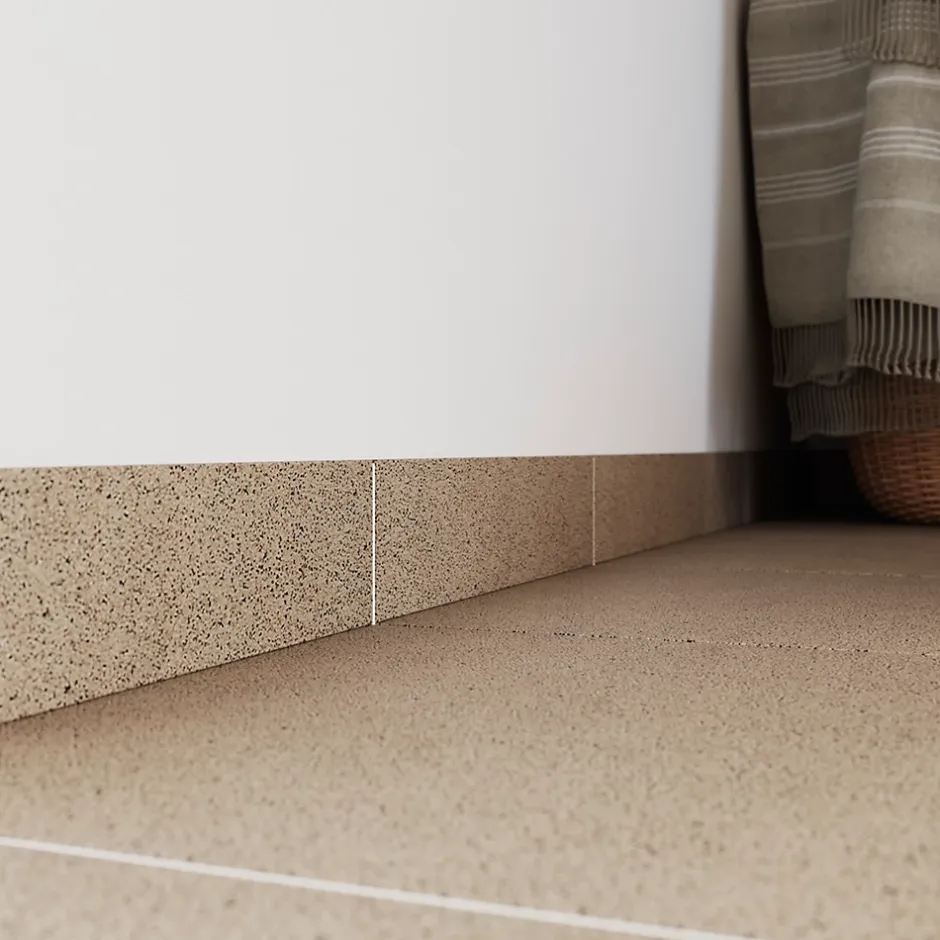 Plinthe en carrelage beige mat L.33,3 x l.7.5 cm x ép.7 mm, Porphyre- Online