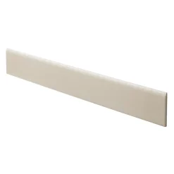 Plinthe en carrelage blanc mat L.60 x l.8 cm x ép.10 mm, Smooth-GoodHome New