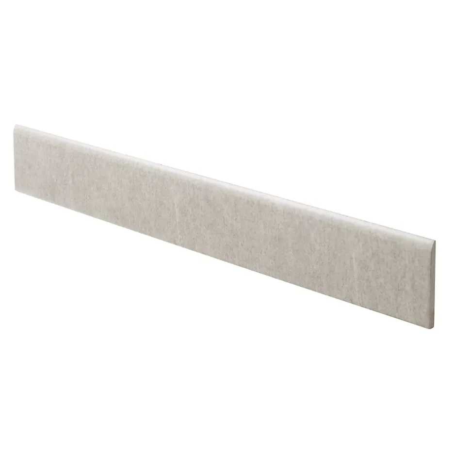 Plinthe en carrelage blanc effet pierre satin L.60 x l.8 cm x ép.9,3 mm, Natural-GoodHome Outlet