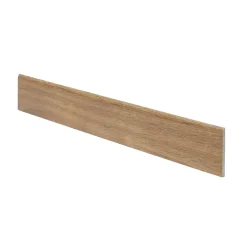 Plinthe en carrelage effet bois miel L.60 x l.8 cm x ép.9 mm, Rustic Wood-GoodHome Clearance