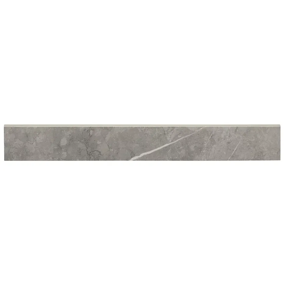 Plinthe en carrelage effet marbre gris mat L.60 x l.8 cm x ép.10 mm, Ultimate Marble-Colours Best