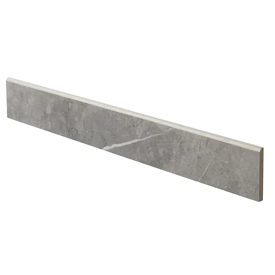 Plinthe en carrelage effet marbre gris mat L.60 x l.8 cm x ép.10 mm, Ultimate Marble-Colours Best