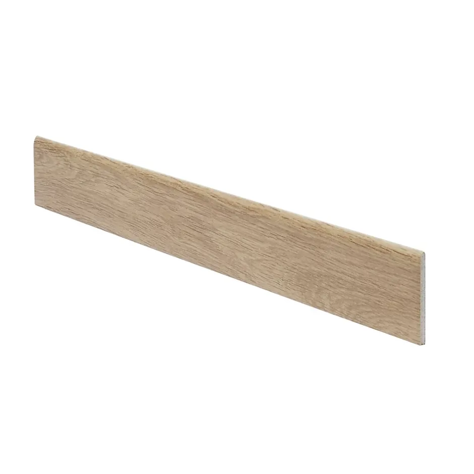 Plinthe en carrelage effet bois brut naturel L.60 x l.8 cm x ép.9 mm, Rustic Wood-GoodHome Sale