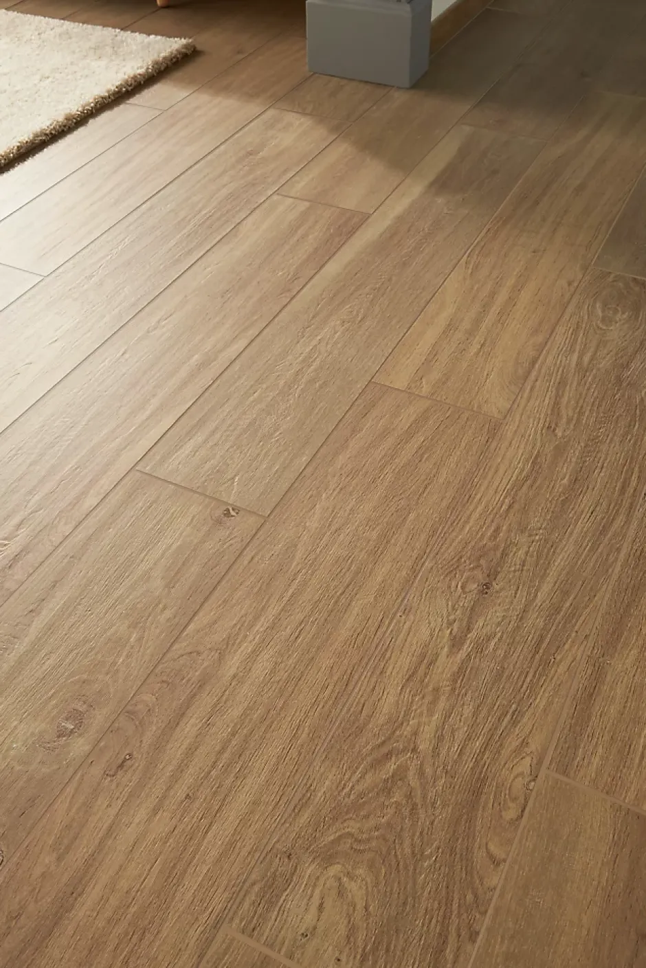 Plinthe en carrelage effet bois brut naturel L.60 x l.8 cm x ép.9 mm, Rustic Wood-GoodHome Sale