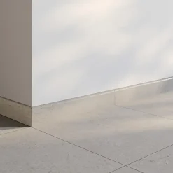 Plinthe en carrelage effet pierre gris clair mat L. 45 x l.7,5 cm x ép. 8,5mm Rodas Skirting- Best