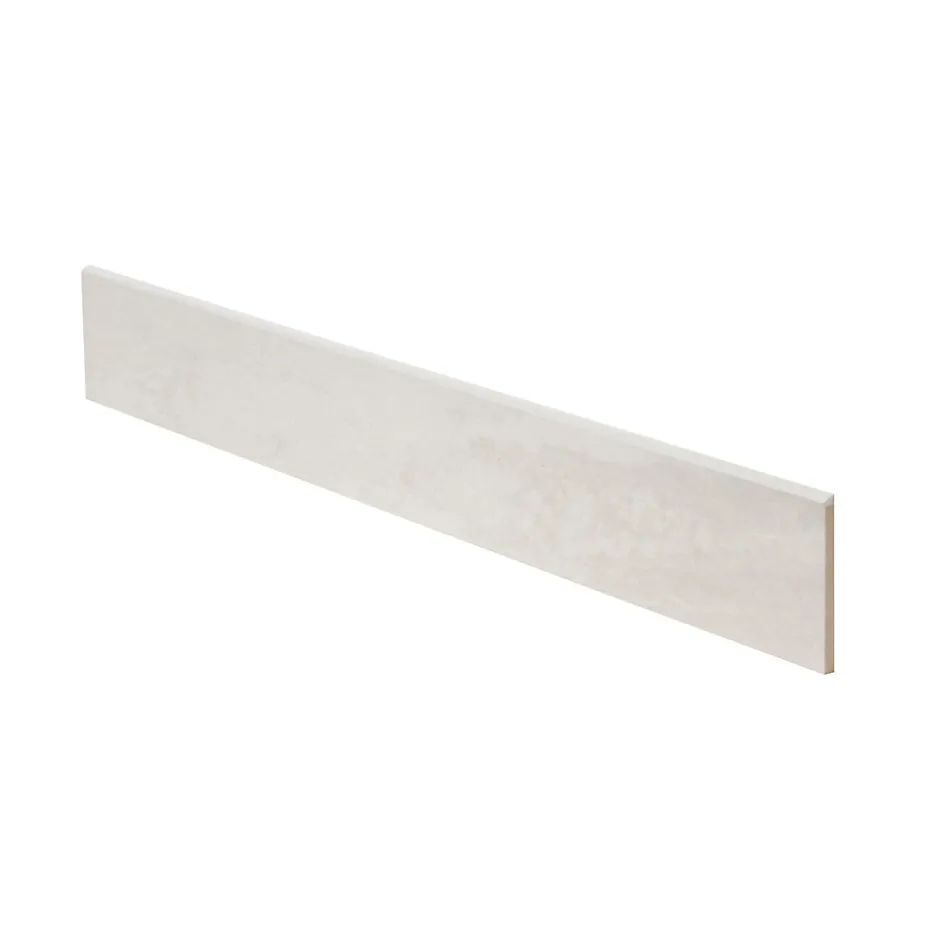 Plinthe en carrelage ivoire effet pierre L.60 x l.8 cm x ép.8 mm, Soft Travertin-GoodHome Sale