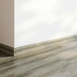 GoodHome Plinthe en MDF, résistant à l'eau coloris gris brun 220 x 8 cm Décor 360 (vendue à la pièce)