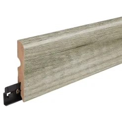 GoodHome Plinthe en MDF, résistant à l'eau coloris gris brun 220 x 8 cm Décor 360 (vendue à la pièce)