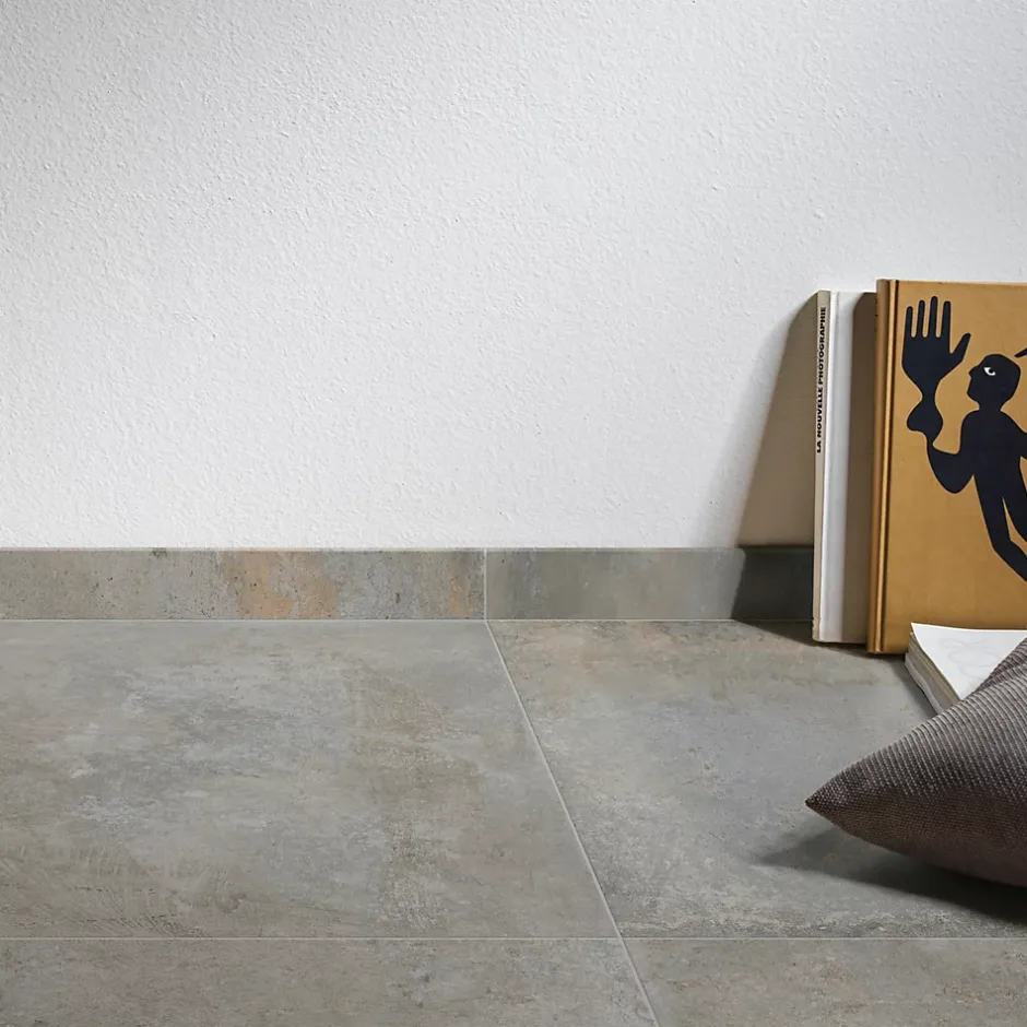 Plinthe imitation pierre rustique mat l.7,5 x L.60 cm Volcano- Clearance