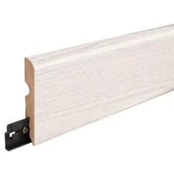 GoodHome Plinthe MDF , effet chêne blanchi , décor 355, H.8 cm x L.220 cm x ép.13 mm, résistant à l'eau (vendue à la pièce)