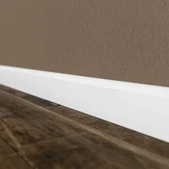 Tecnoprofils Plinthe MDF 2 m - Blanc - Lot de 5 - 80 x 14 mm