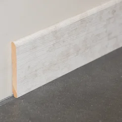 Plinthe MDF 2 m - Frêne Clair - Lot de 5 - 70 x 10 mm-Tecnoprofils New